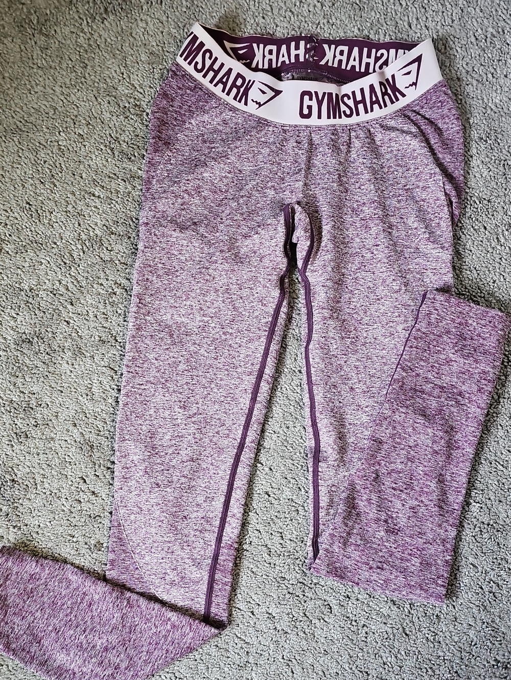 Gymshark Leggings Purple Compression Flex Leggings Base Layer Running Sz S